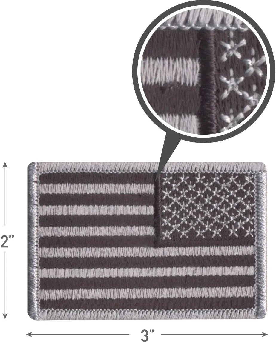 Iron on / Sew Embroidered us Flag Patch