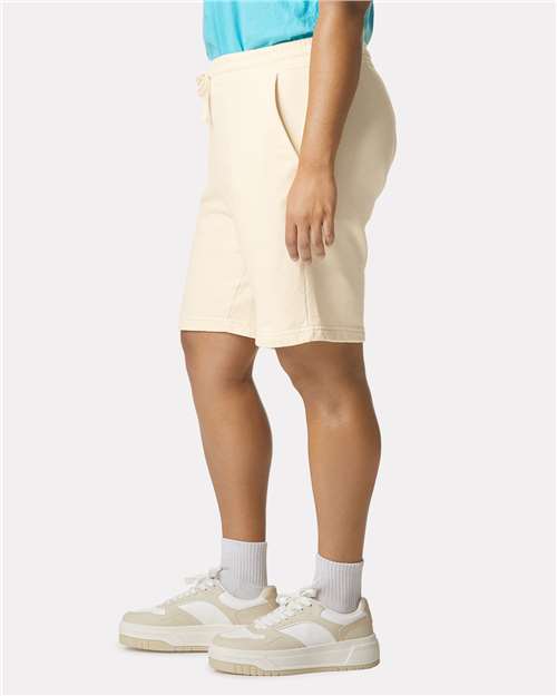 Ivory Garment-Dyed Lightweight Fleece Sweat Shorts - 1468
