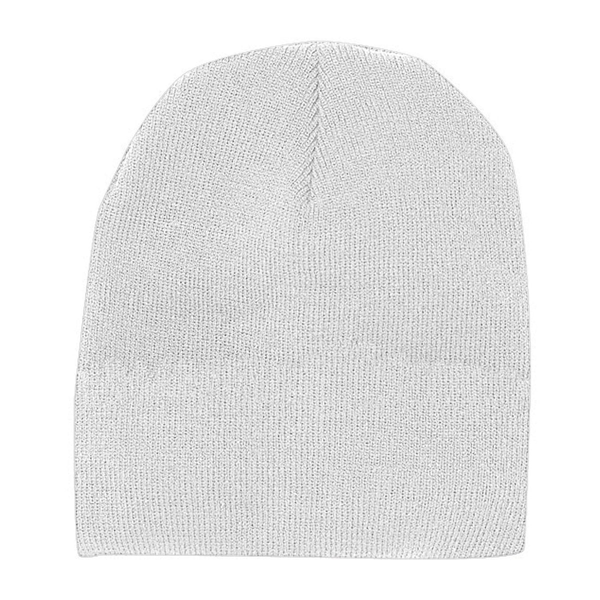 Ivory Knitted Beanie-Short  grouped