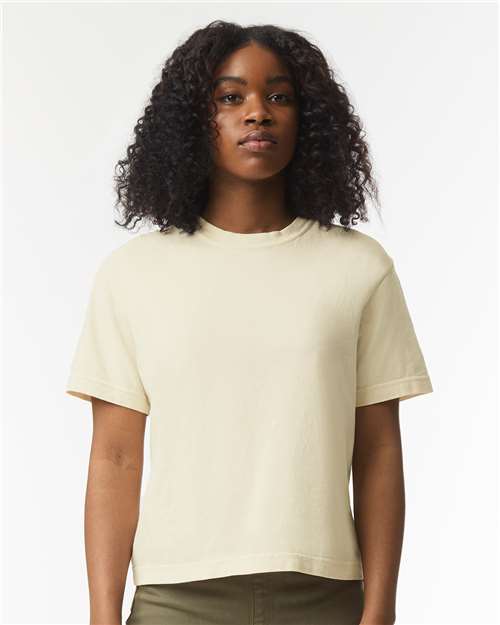 Ivory Women's Heavyweight Boxy T-Shirt - 3023CL