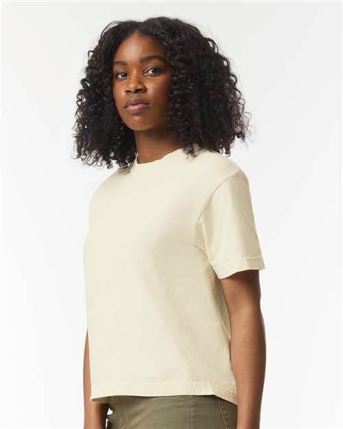 Ivory Women's Heavyweight Boxy T-Shirt - 3023CL