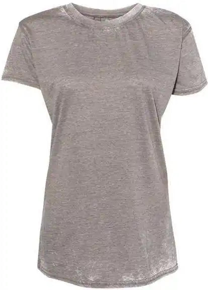 J. America 8116 Womens Zen Jersey Short Sleeve t Shirt Cement