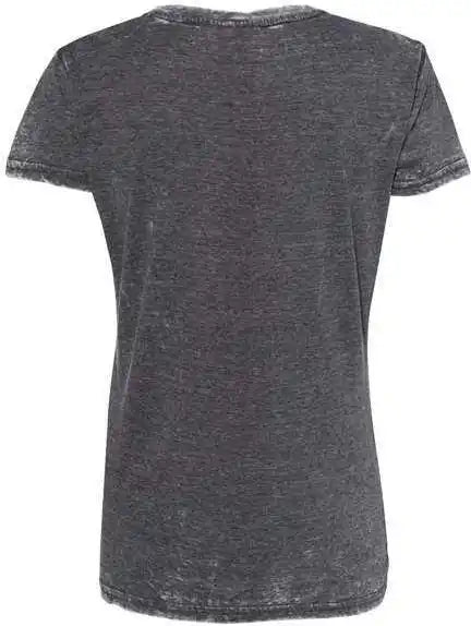 J. America 8116 Womens Zen Jersey Short Sleeve t Shirt Dark Smoke