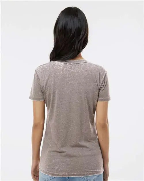 J. America 8116j Women’s Zen Jersey T-shirt - 8116 - Cement