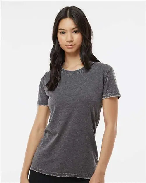 J. America 8116j Women’s Zen Jersey T-shirt - 8116 - Dark Smoke