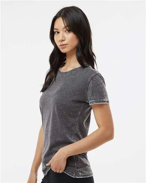 J. America 8116j Women’s Zen Jersey T-shirt - 8116 - Dark Smoke