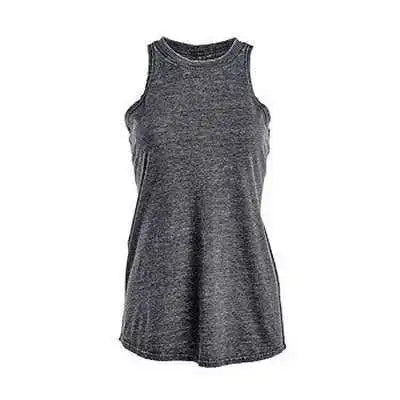 J. America 8117 Womens Zen Jersey Tank Top Dark Smoke
