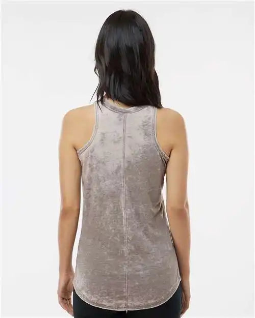 J. America 8117j Women’s Zen Jersey Tank Top - 8117 - Cement