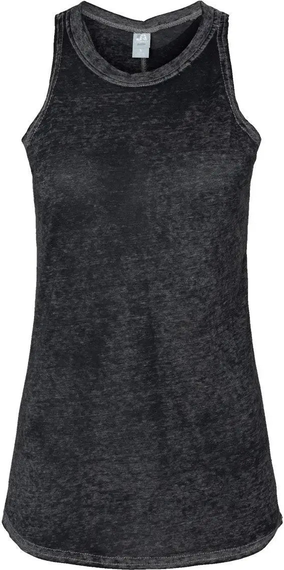 J. America 8117j Women’s Zen Jersey Tank Top - 8117 - Twisted Black - Ladies s