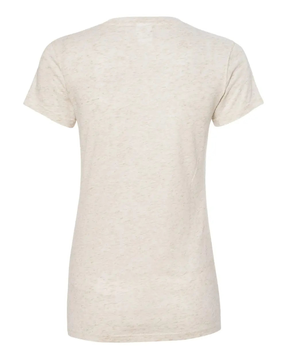 J. America 8136 Women’s Glitter V-neck T-shirt - Pearl Gold