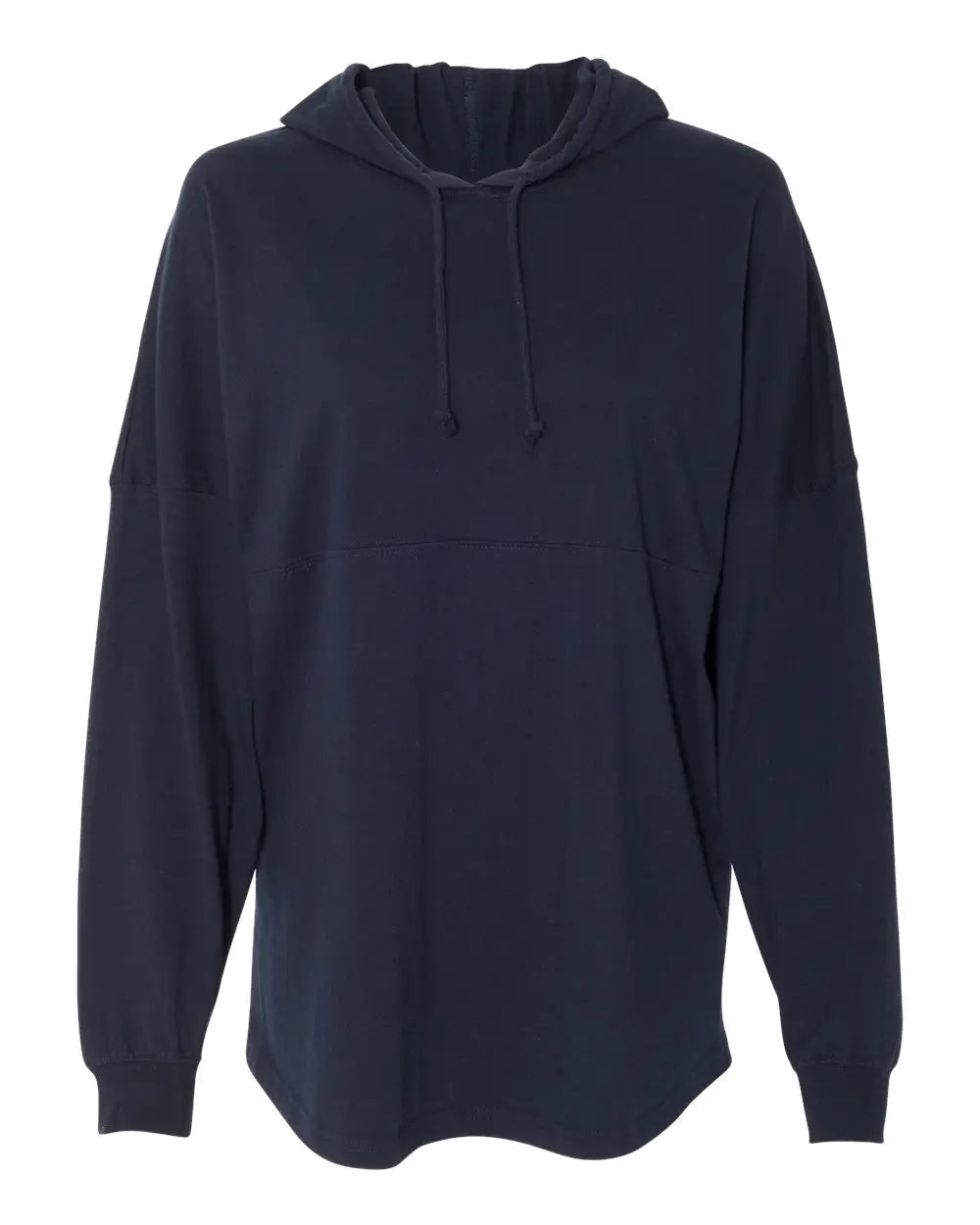 J. America 8228 Hooded Game Day Jersey T-shirt - Navy - Adult s