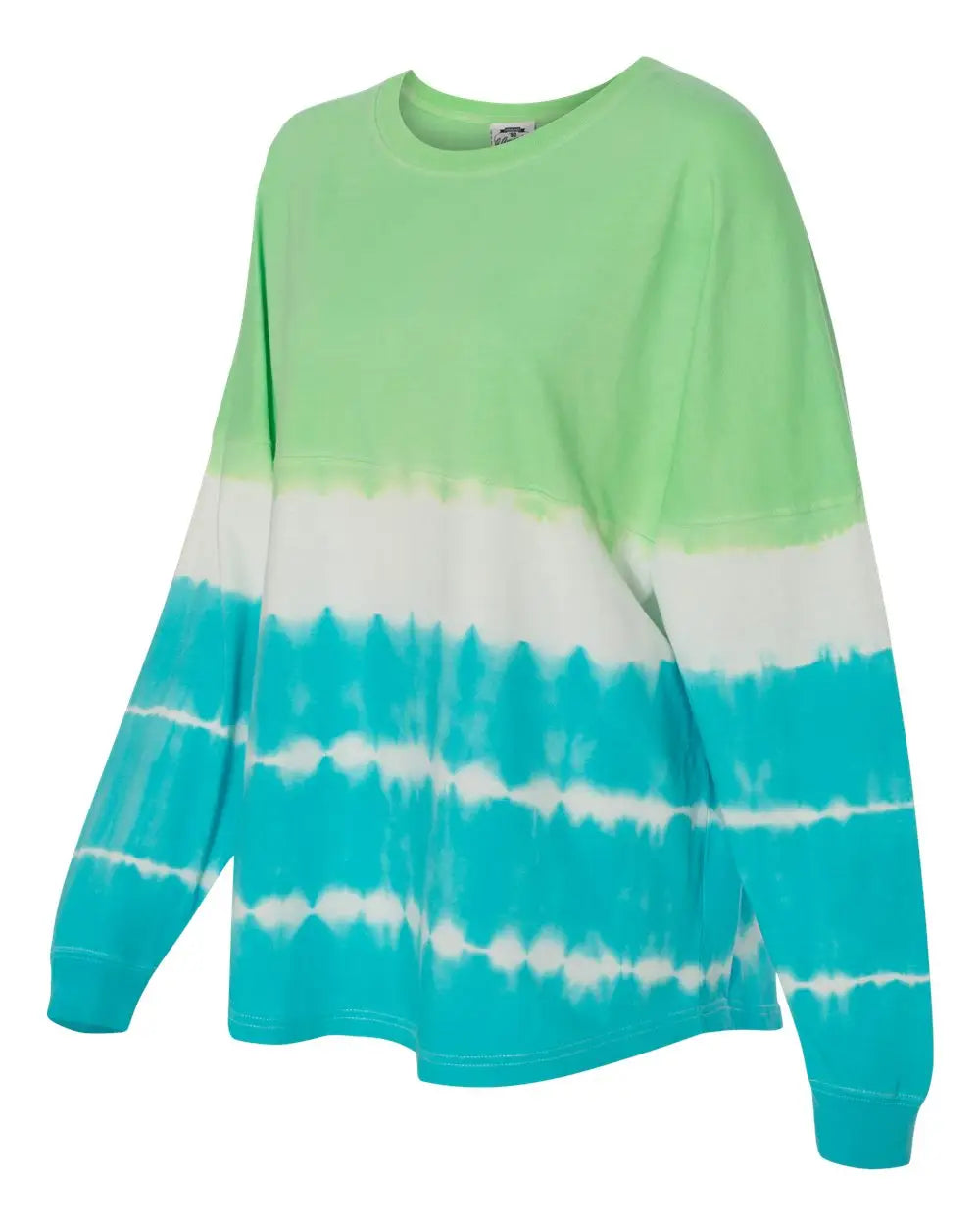 J. America 8229 Game Day Jersey Long Sleeve T-shirt - Lime Maui Tie-dye - Lime/ / Xs