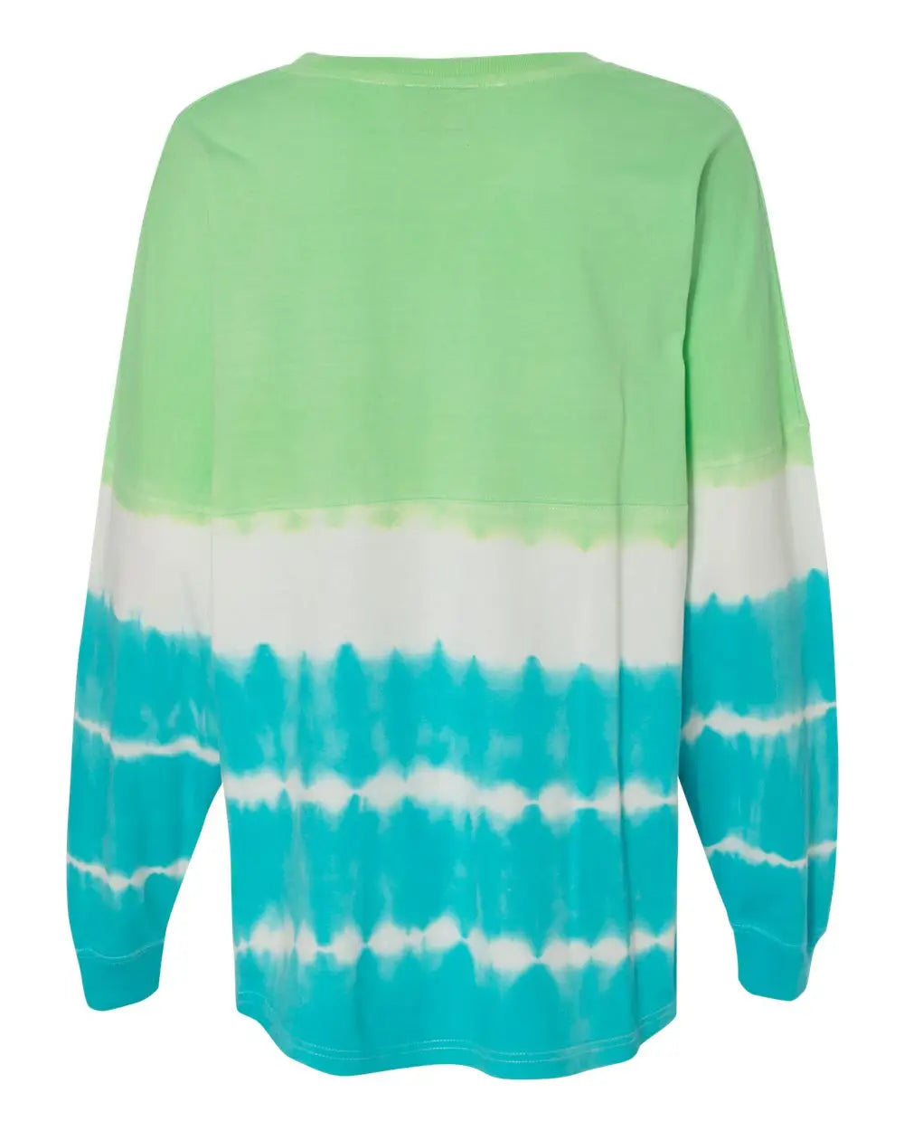 J. America 8229 Game Day Jersey Long Sleeve T-shirt - Lime Maui Tie-dye