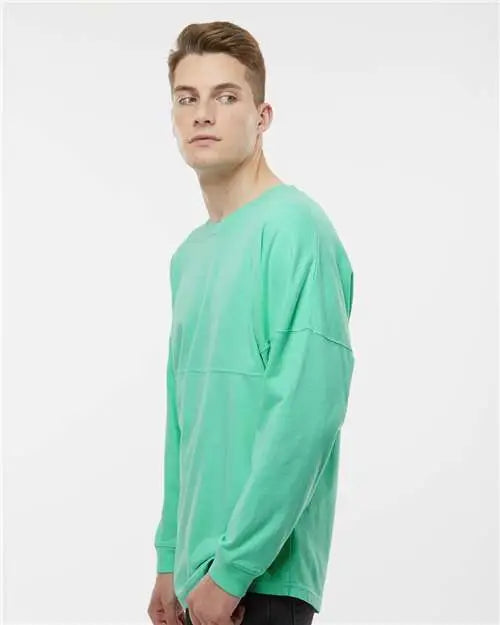 J. America 8229 Game Day Jersey Long Sleeve T-shirt - Mint