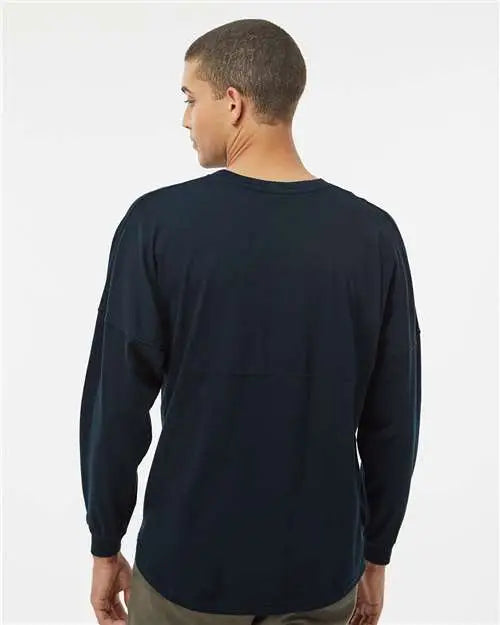 J. America 8229 Game Day Jersey Long Sleeve T-shirt - Navy
