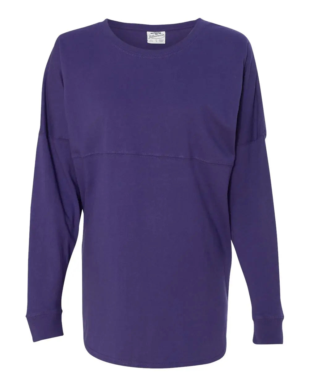 J. America 8229 Game Day Jersey Long Sleeve T-shirt - Purple - Xs