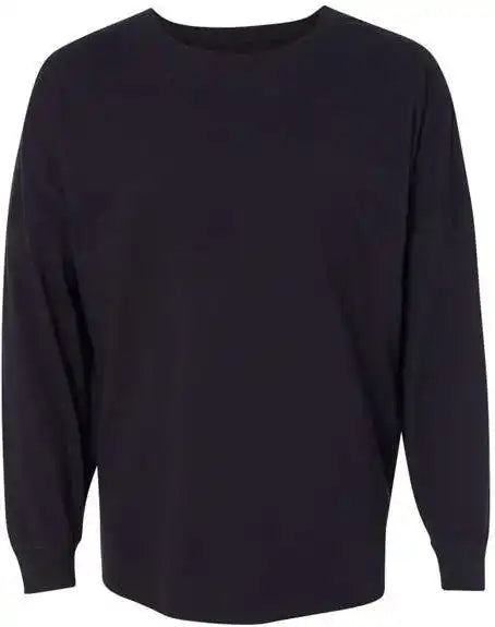 J. America 8229 Unisex Game Day Jersey Long Sleeve t Shirt Black