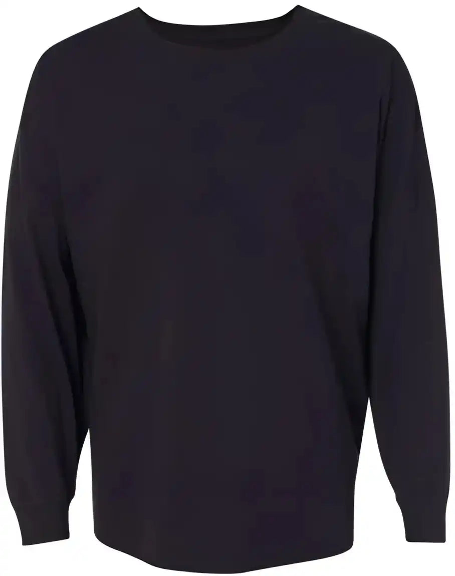 J. America 8229 Unisex Game Day Jersey Long Sleeve T-shirt - Black