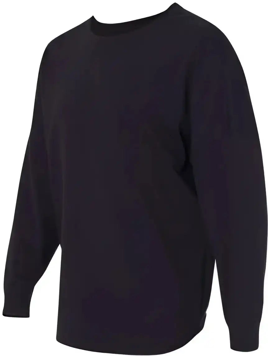 J. America 8229 Unisex Game Day Jersey Long Sleeve T-shirt - Black