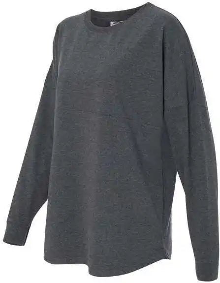 J. America 8229 Unisex Game Day Jersey Long Sleeve t Shirt Charcoal Heather