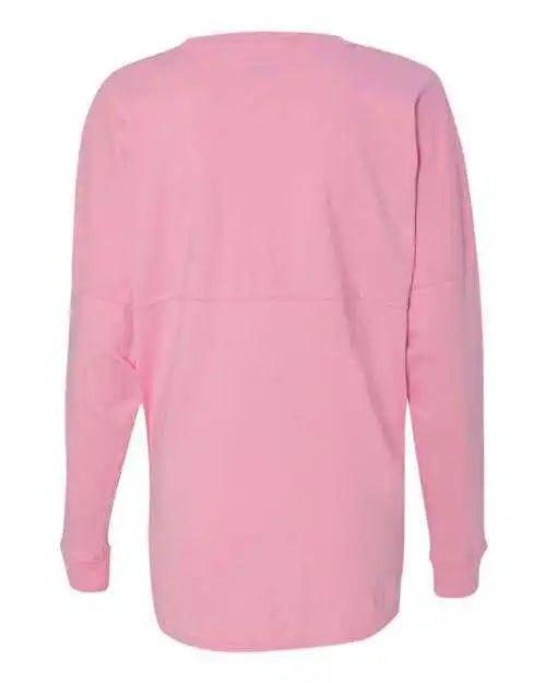 J. America 8229 Unisex Game Day Jersey Long Sleeve T-shirt - Pink