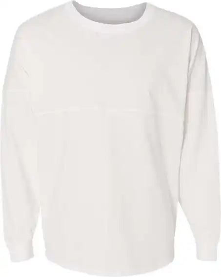 J. America 8229 Unisex Game Day Jersey Long Sleeve t Shirt White