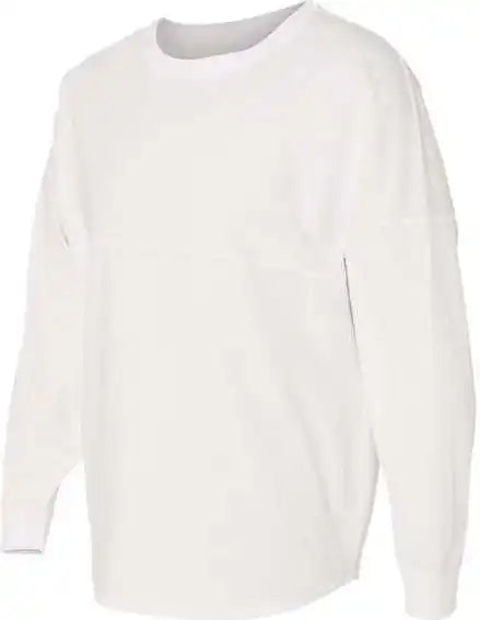 J. America 8229 Unisex Game Day Jersey Long Sleeve t Shirt White
