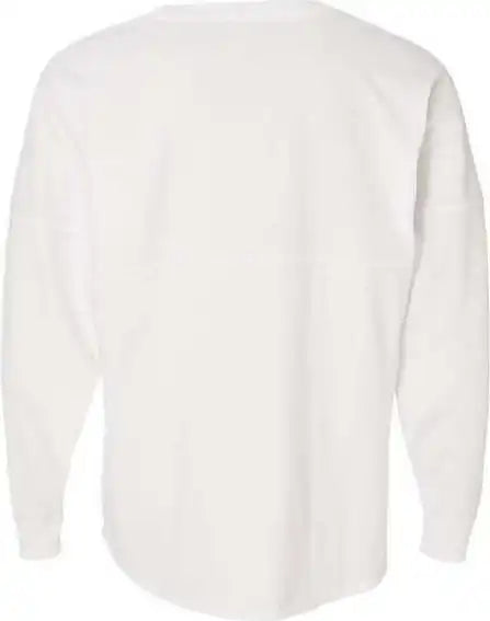 J. America 8229 Unisex Game Day Jersey Long Sleeve t Shirt White