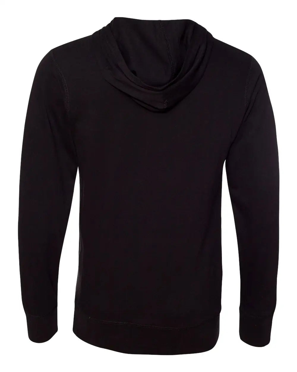 J. America 8231 Jersey Sport Lace Hooded Pullover - Black - Xs