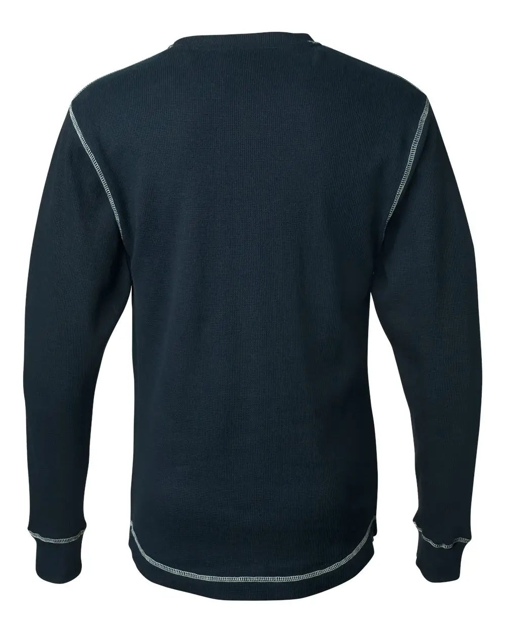 J. America 8238 Vintage Thermal Long Sleeve T-shirt - Navy White