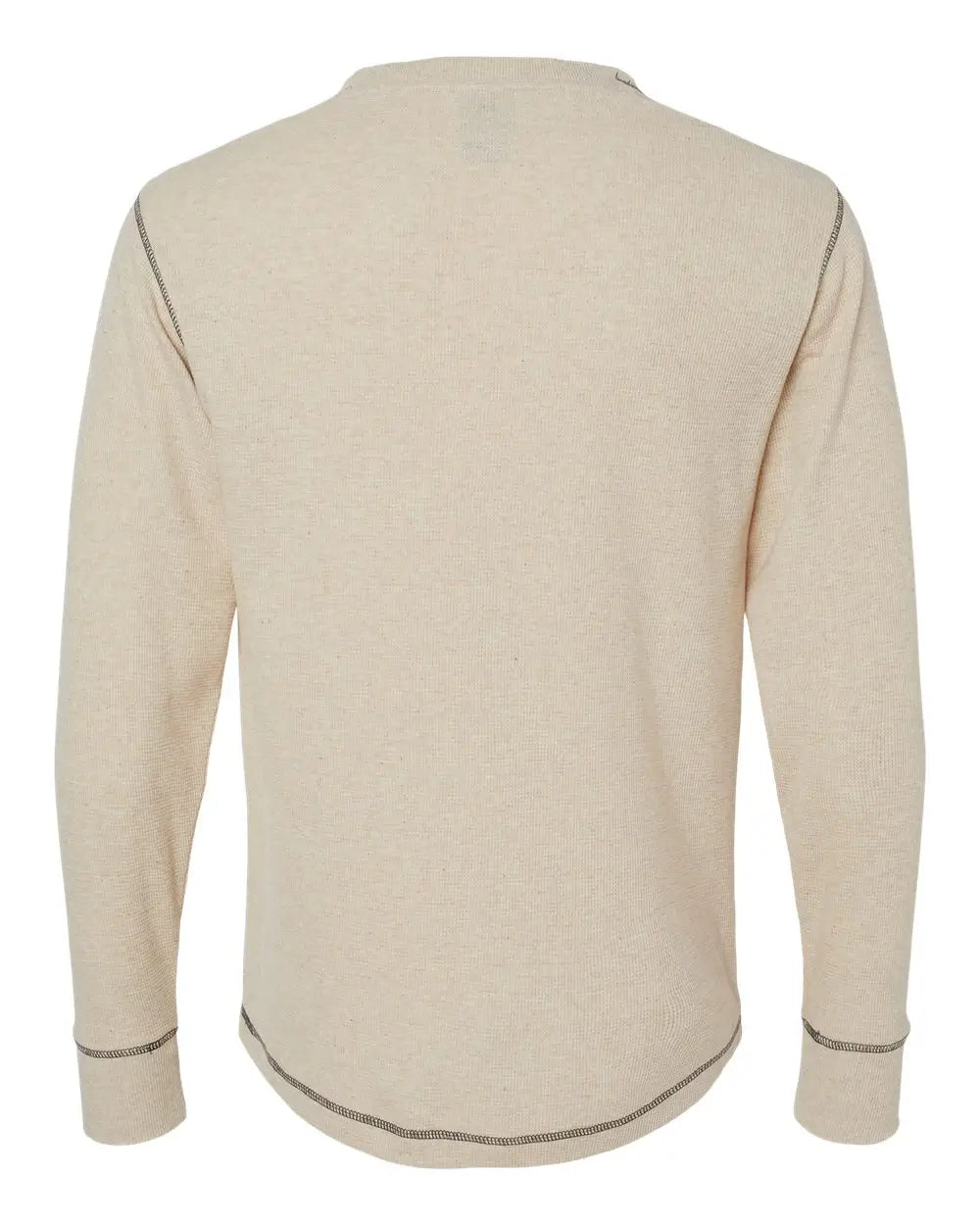 J. America 8238 Vintage Thermal Long Sleeve T-shirt - Oatmeal Heather
