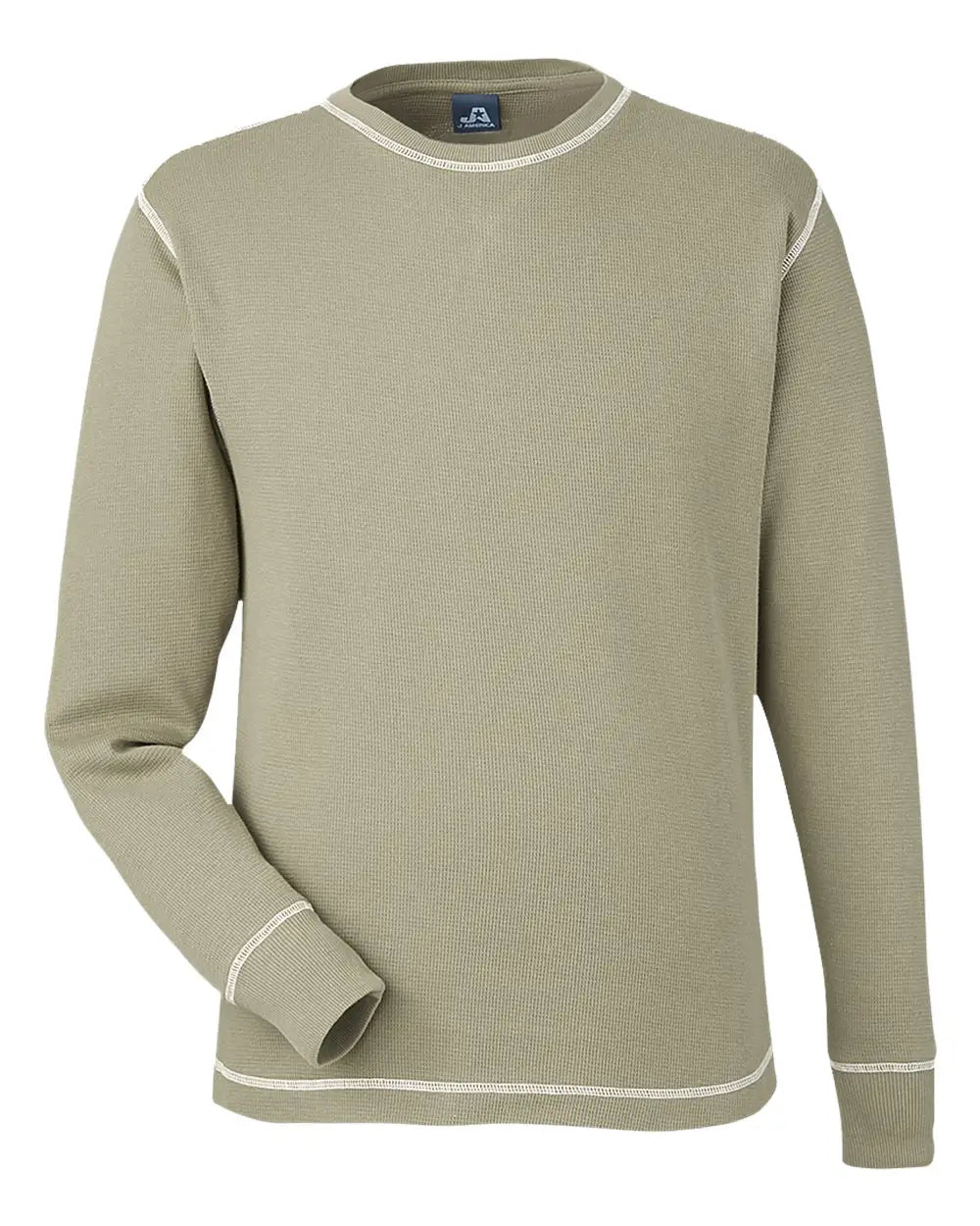 J. America 8238 Vintage Thermal Long Sleeve T-shirt - Olive - s
