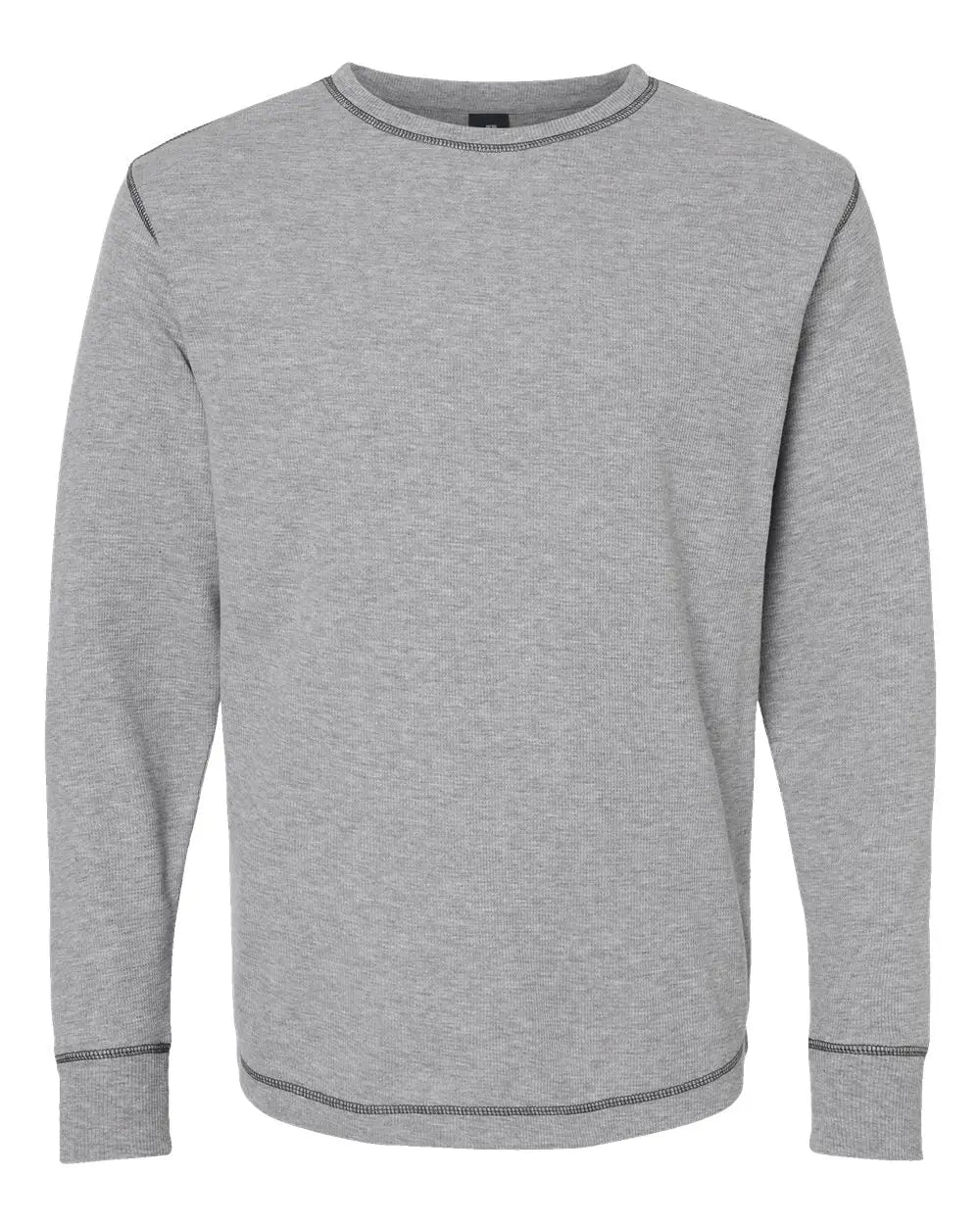 J. America 8238 Vintage Thermal Long Sleeve T-shirt - Oxford - Gray / s