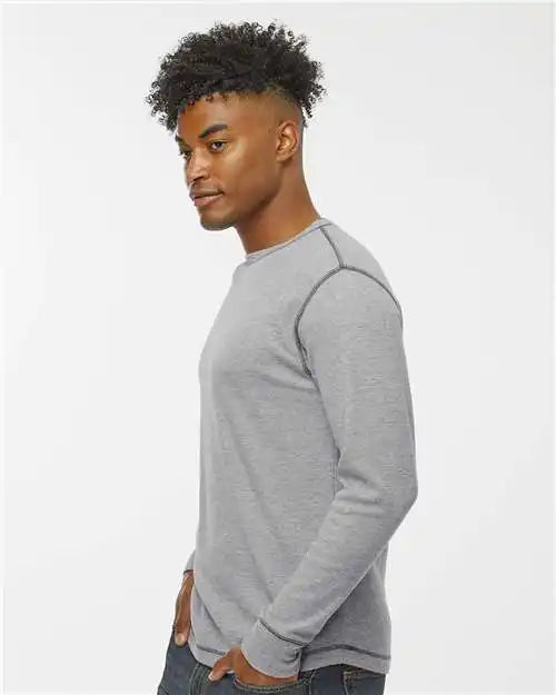 J. America 8238 Vintage Thermal Long Sleeve T-shirt - Oxford