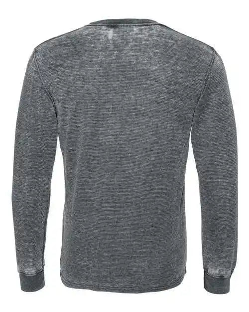 J. America 8241 Vintage Zen Thermal Long Sleeve T-shirt - Dark Smoke