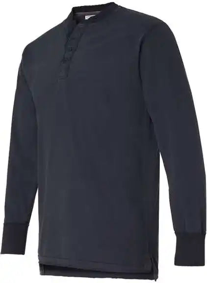 J. America 8244 Vintage Brushed Jersey Henley Navy
