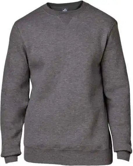 J. America 8424 Premium Fleece Crewneck Sweatshirt - Charcoal Heather