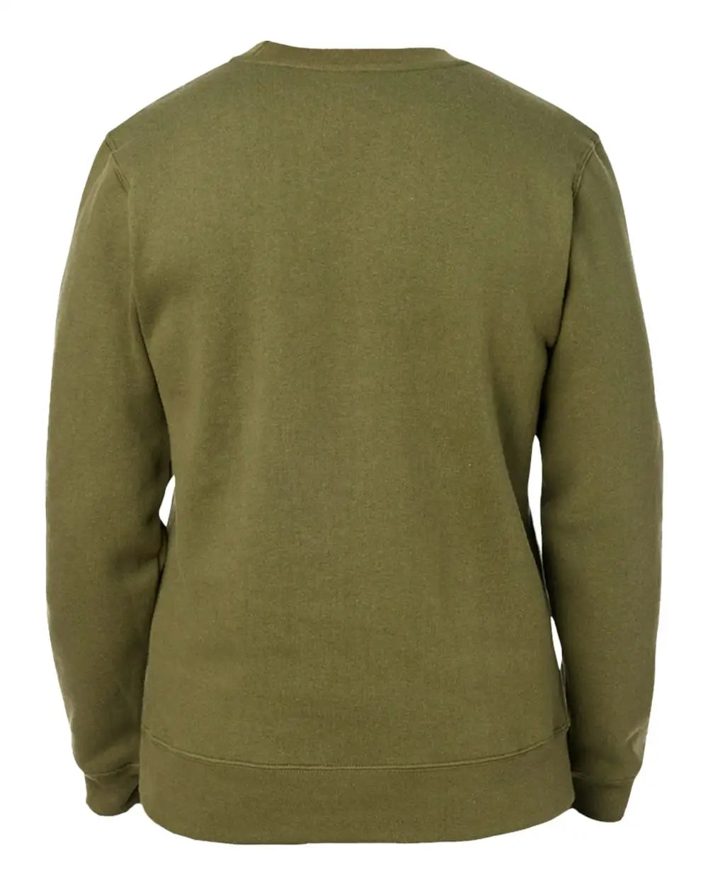 J. America 8424 Premium Fleece Crewneck Sweatshirt - Military Green