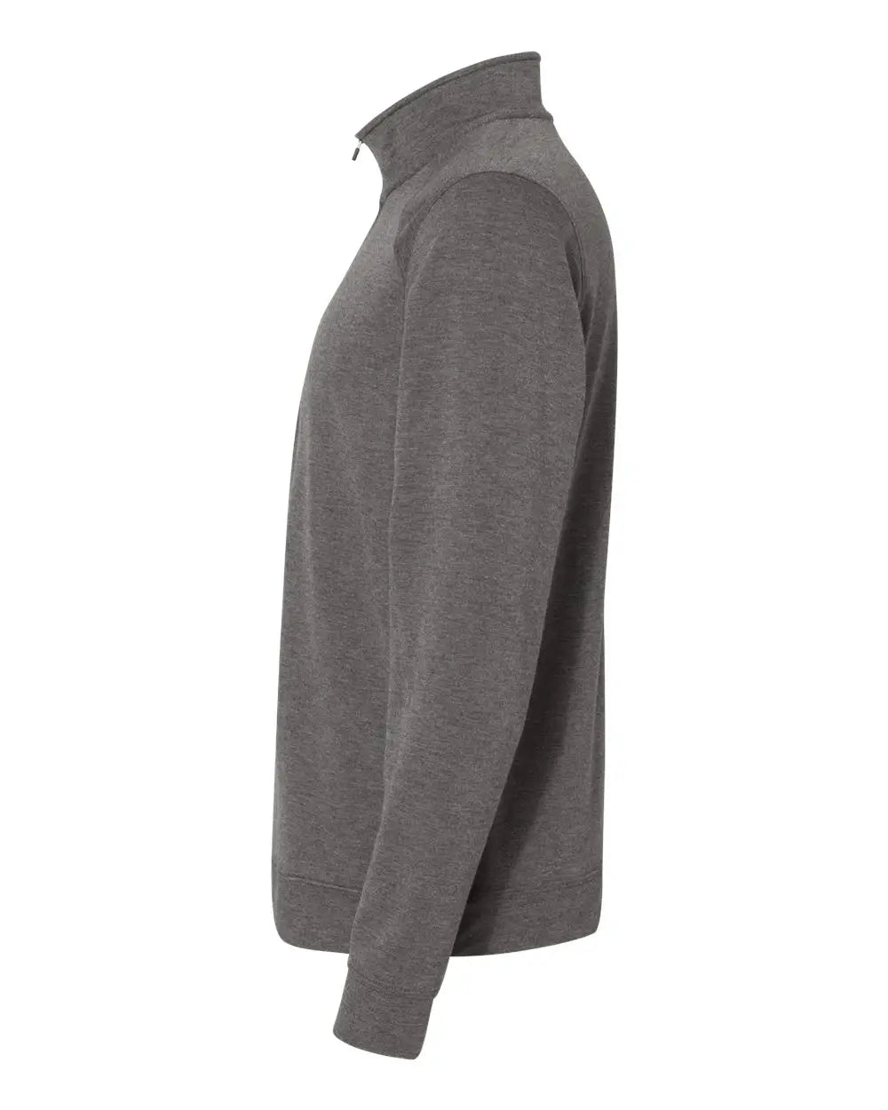 J. America 8434 Omega Stretch Quarter-zip Pullover - Charcoal Triblend