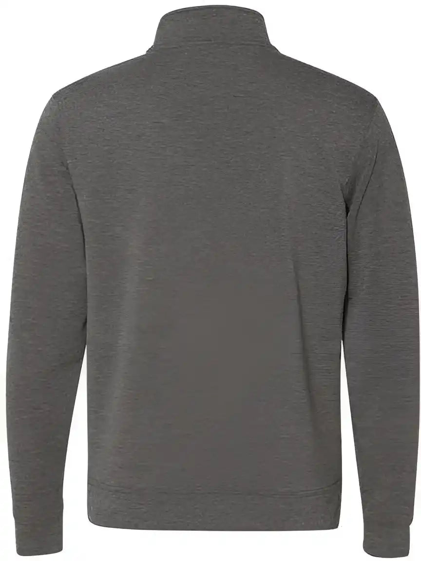 J. America 8434 Omega Stretch Quarter-zip Pullover - Charcoal Triblend