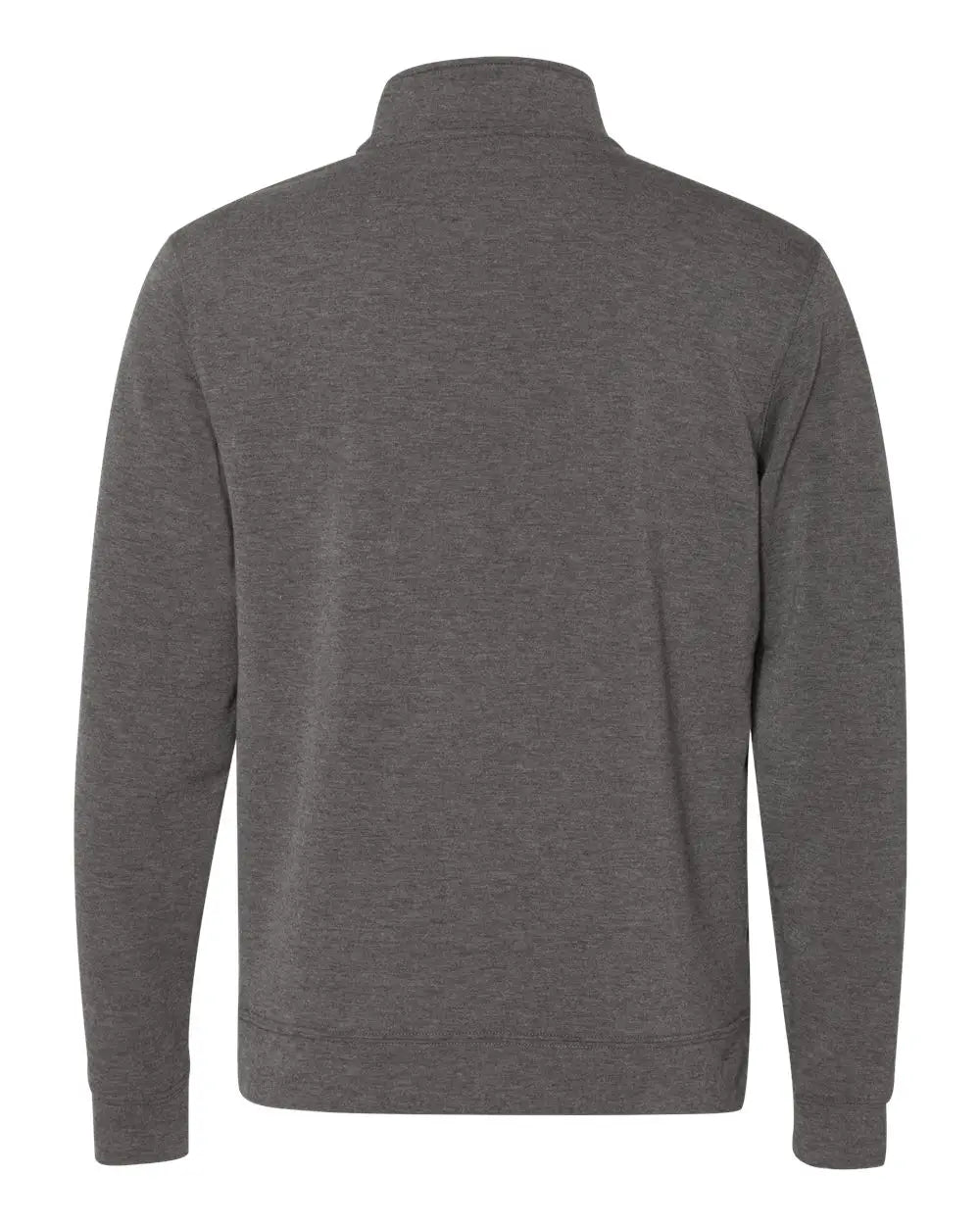 J. America 8434 Omega Stretch Quarter-zip Pullover - Charcoal Triblend - Dark Gray / s