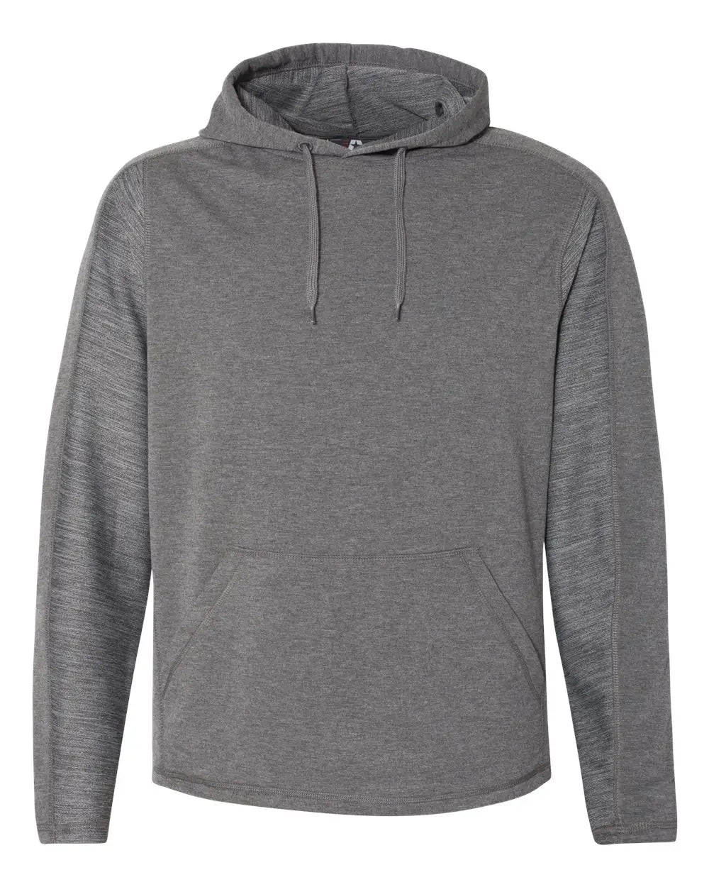 J. America 8435j Omega Stretch Hooded Pullover - 8435 - Charcoal Triblend - Adult s