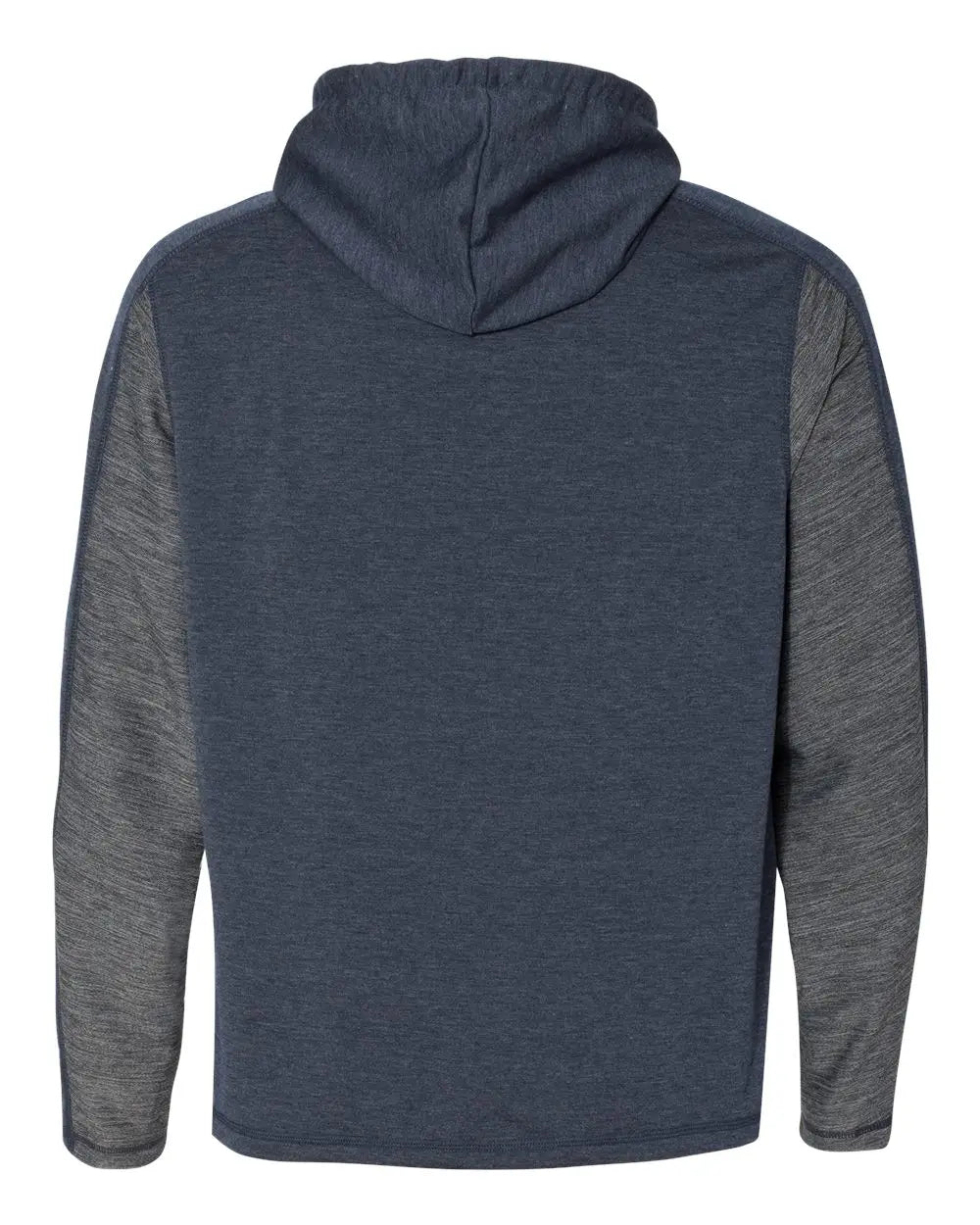 J. America 8435j Omega Stretch Hooded Pullover - 8435 - Navy Triblend - Adult s