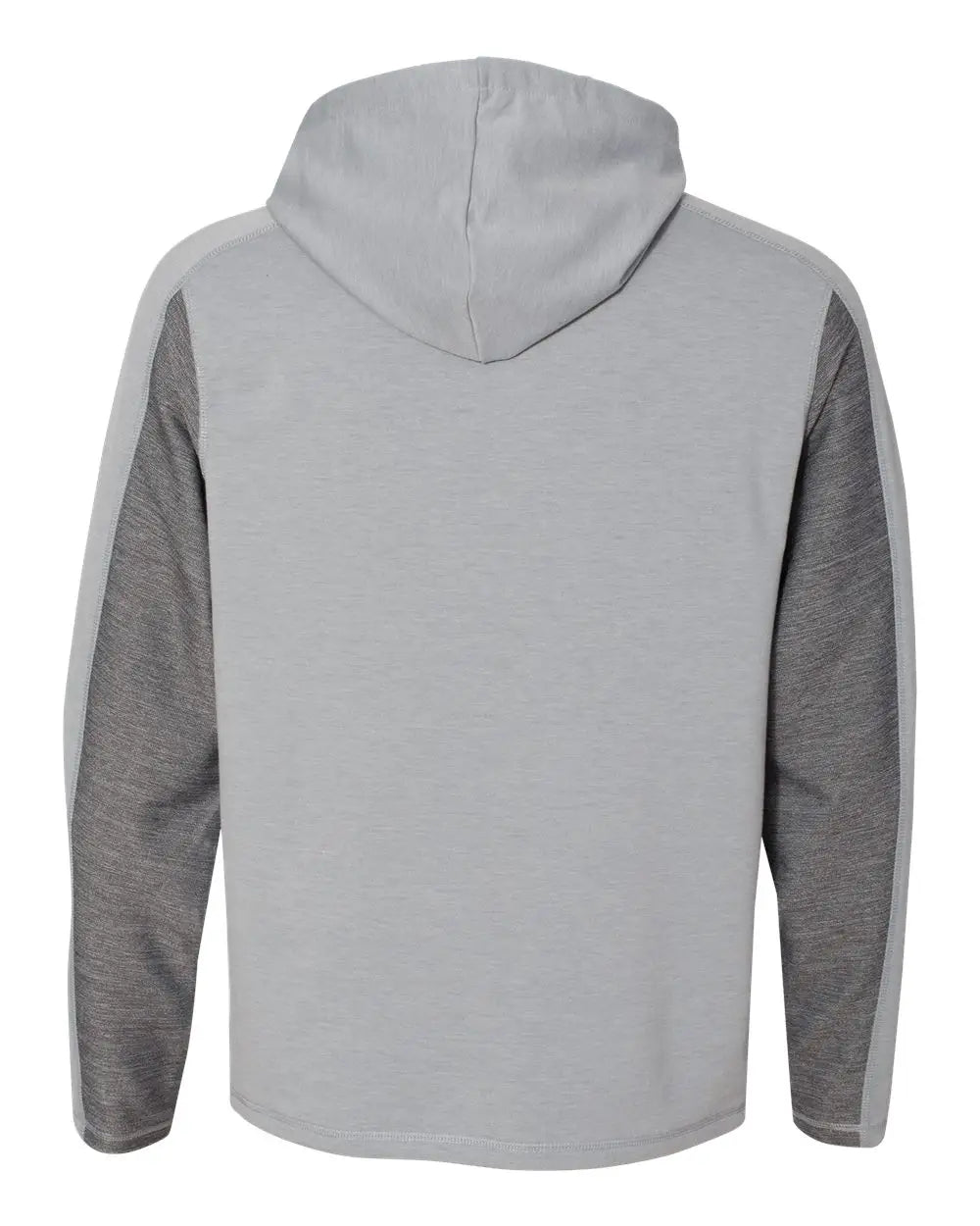 J. America 8435j Omega Stretch Hooded Pullover - 8435 - Silver Gray Triblend - Adult s