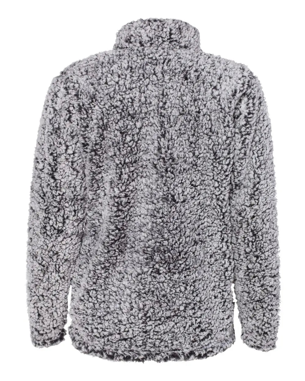 J. America 8451 Women’s Epic Sherpa Quarter-zip Pullover - Black Heather