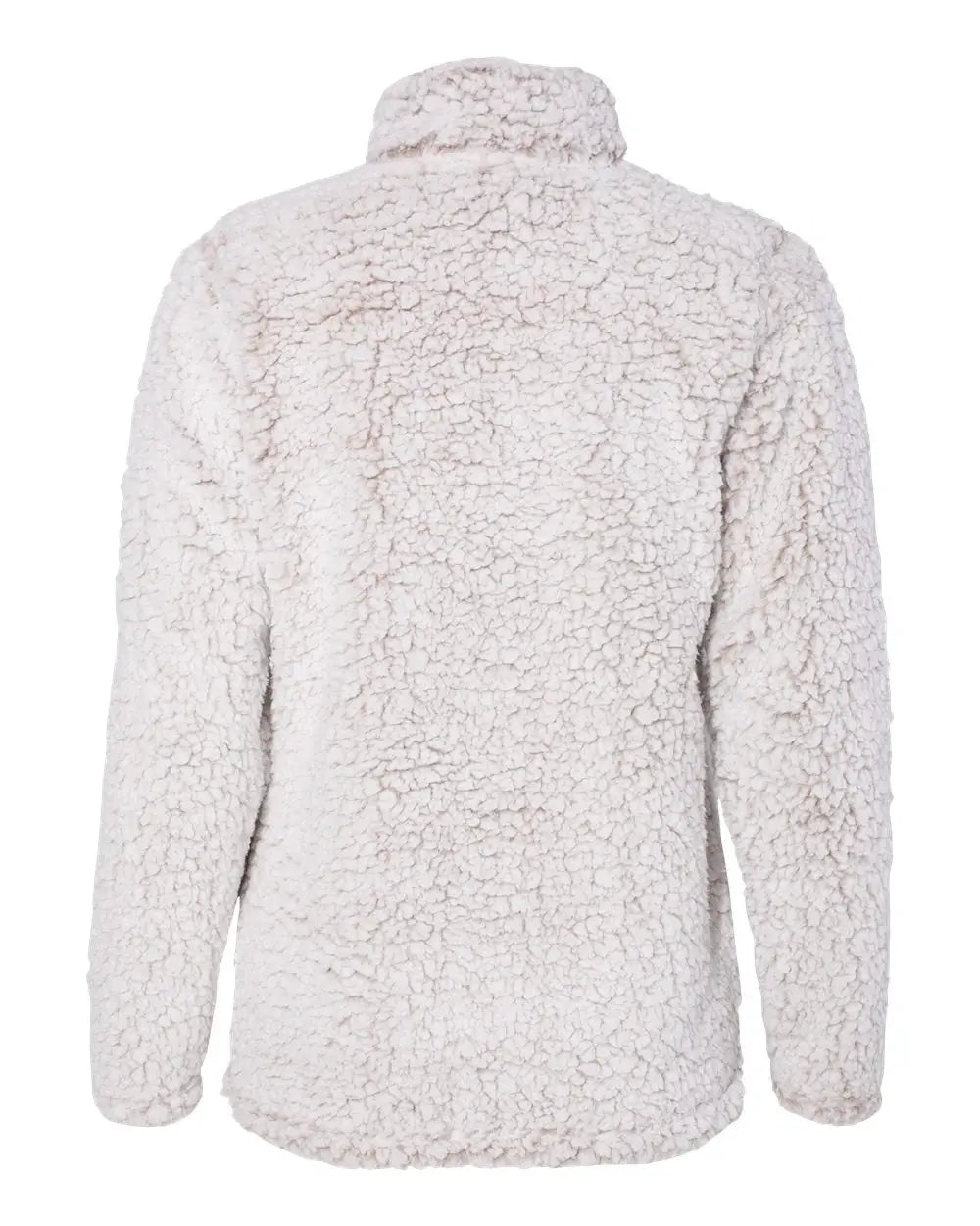 J. America 8451 Women’s Epic Sherpa Quarter-zip Pullover - Oatmeal Heather