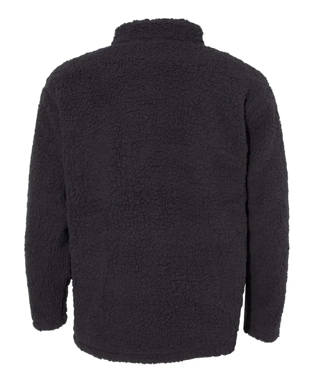 J. America 8454 Sherpa Quarter-zip Pullover - Black