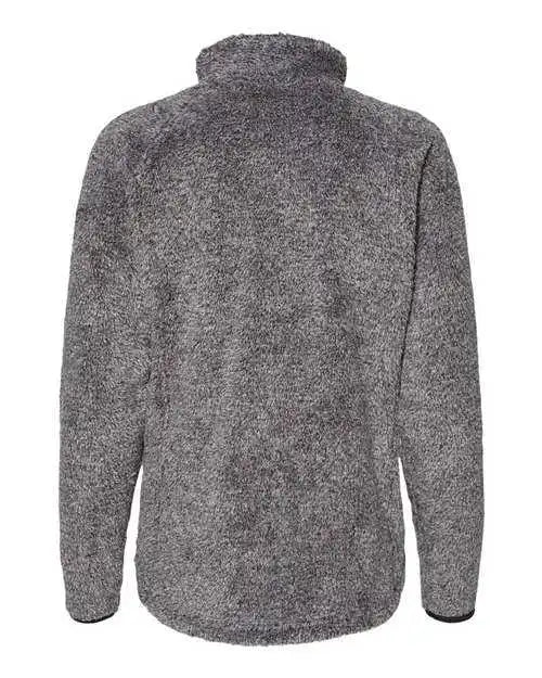 J. America 8463 Women’s Boundary Shag Frosty Sherpa Full-zip - Black