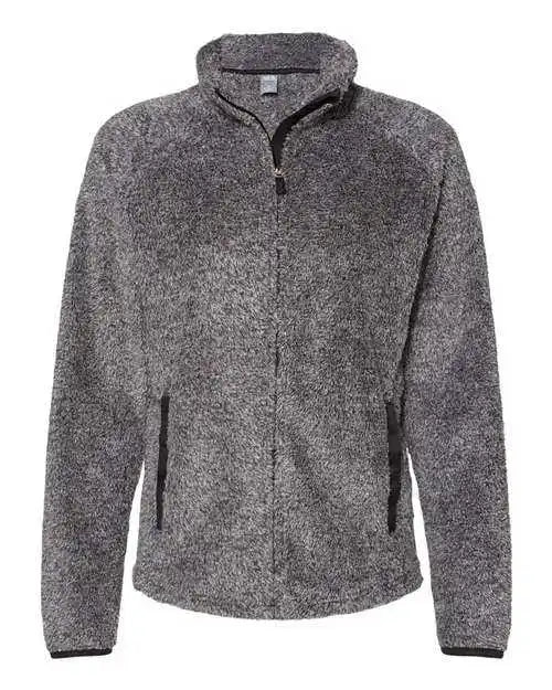 J. America 8463 Women’s Boundary Shag Frosty Sherpa Full-zip - Black