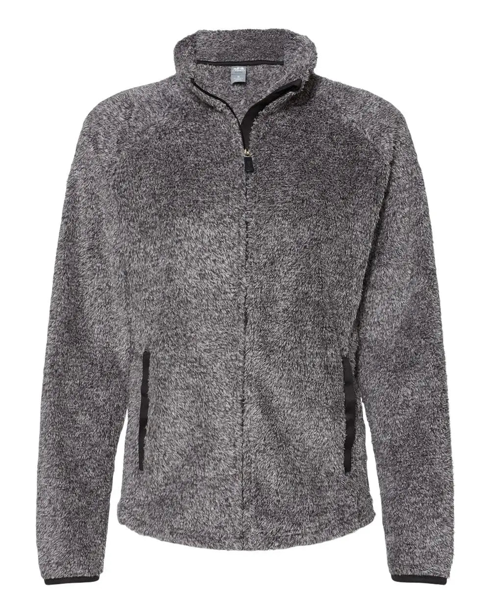 J. America 8463 Women’s Boundary Shag Frosty Sherpa Full-zip - Black - s